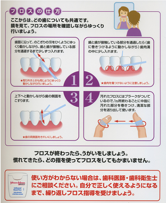 5 練習しましょう！デンタルフロスの使い方02